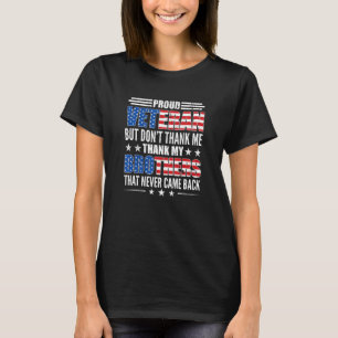Stolz Veteran ehrt alle, die der US-Flag Vete dien T-Shirt