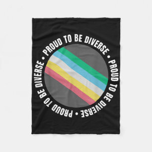 Stolz, vielfältig zu sein, Behinderungsstolzflagge Fleecedecke