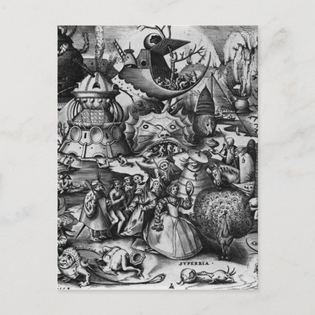 Stolz von Pieter Bruegel der Ältere Postkarte (Vorderseite)