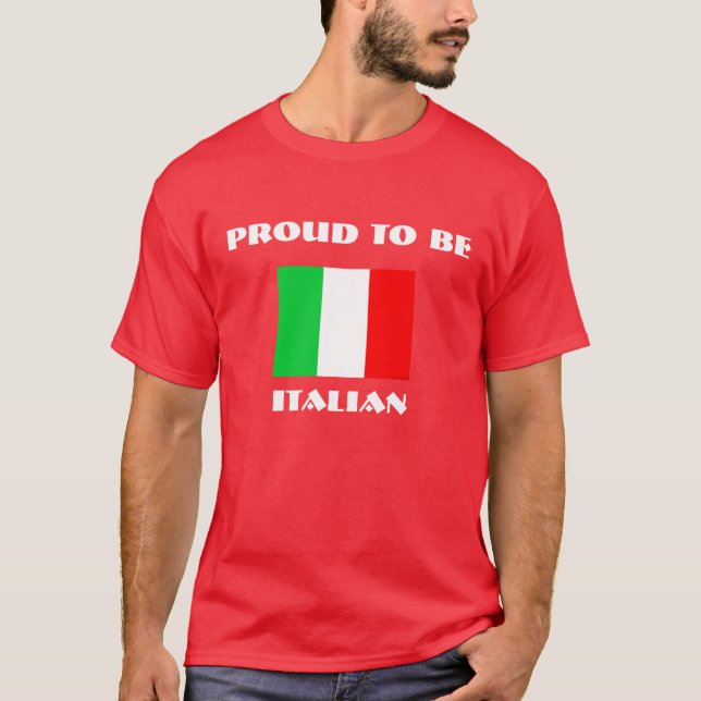 Stolz zu sein, italienisch T-Shirt (Vorderseite)