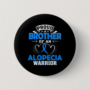 STOLZBRUDER EINES ALOPECIA-KRIEGERS BUTTON