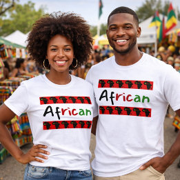 Stolze afrikanische Farbenspiele T-Shirt