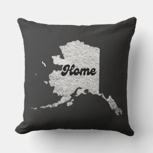 stolze Alaska State Home Map Umriss Rocky Map AK Kissen