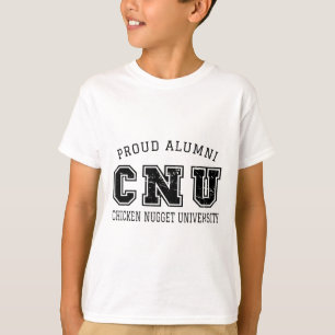 Stolze Alumni Cnu Chicken Nugget Universität Nuggi T-Shirt
