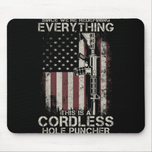Stolze amerikanische Flagge Veteran Gun Rights Tlt Mousepad