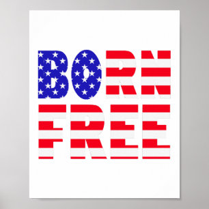 Stolze amerikanische Freie-Freiheit-Liebhaber unab Poster