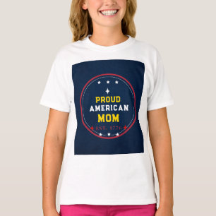Stolze amerikanische Mutter 4. Juli T-Shirt