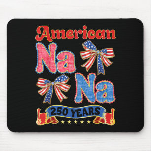 Stolze amerikanische Oma 250 Jahre patriotische Gr Mousepad