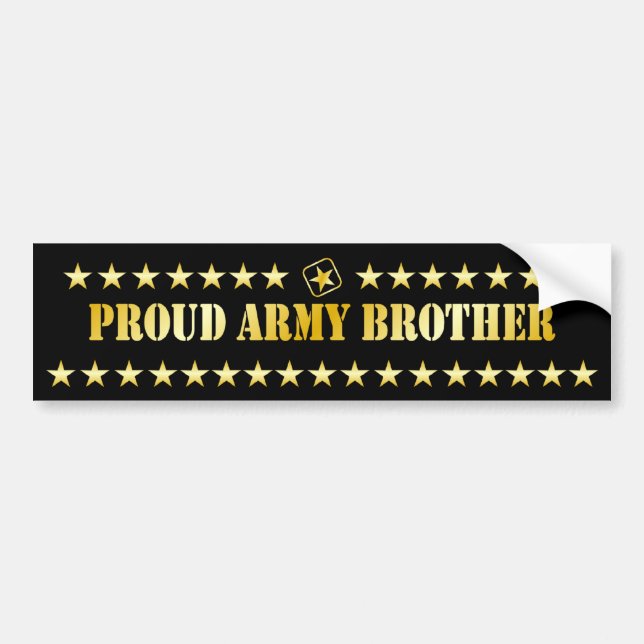 Stolze Armee-Bruder-Sterne Autoaufkleber (Vorne)