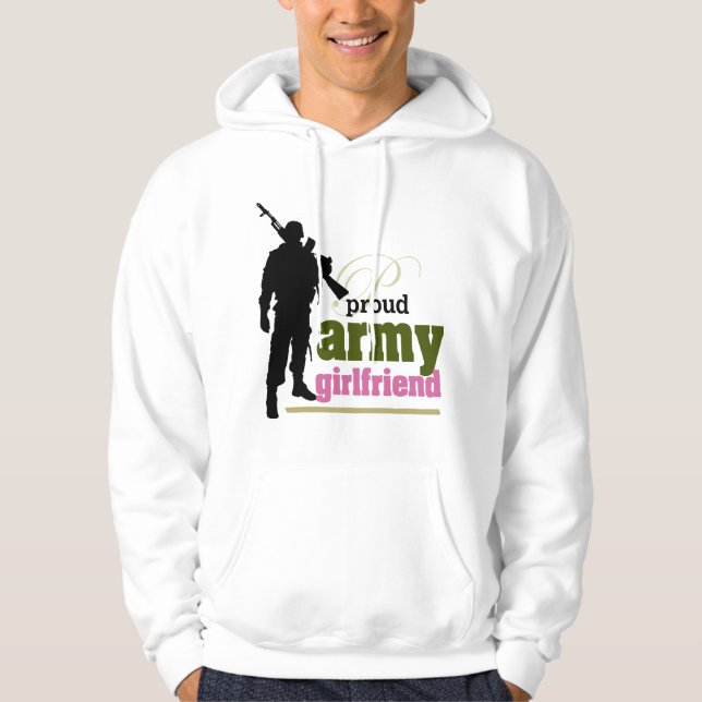 Stolze Armee-Freundin Hoodie (Vorderseite)