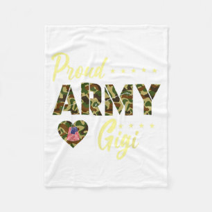 Stolze Armee Gigi Tarnung Soldat Familie Liebe Fleecedecke