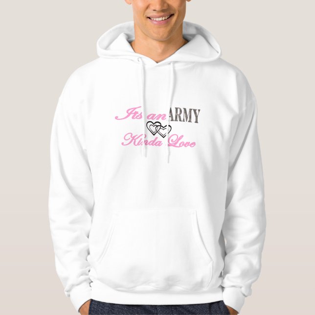 Stolze Armee-Liebe Hoodie (Vorderseite)