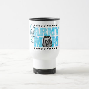 Stolze Armee-Mama-Blau-Camouflage Reisebecher