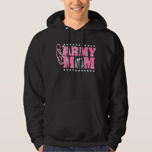 Stolze Armee-Mama-Rosa-Camouflage Hoodie