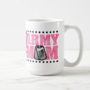Stolze Armee-Mama-Rosa-Camouflage Tasse