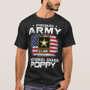 Stolze Armee Nationalgarde Mohn mit amerikanischer T-Shirt