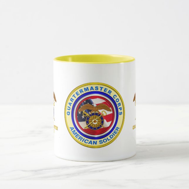 Stolze Armee Quartermaster Corps Veteran Tasse (Zentrum)