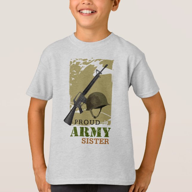 Stolze Armee-Schwester T-Shirt (Vorderseite)