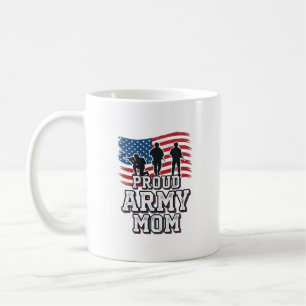 Stolze Armeemutter Vintage Patriotisches Militär-S Kaffeetasse