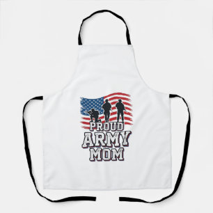 Stolze Armeemutter Vintage Patriotisches Militär-S Schürze