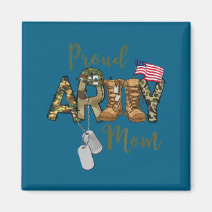 Stolze Army-Mutter US-Flagge Grafik Kunst Magnet