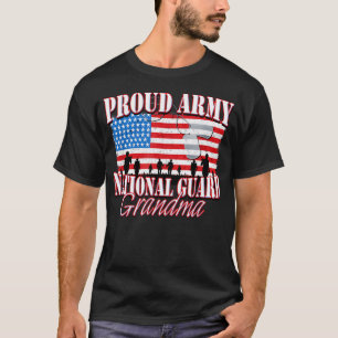 Stolze Army National Guard Oma Großeltern T-Shirt