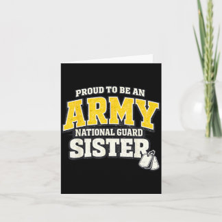 Stolze Army National Guard Schwester Militärfamili Karte
