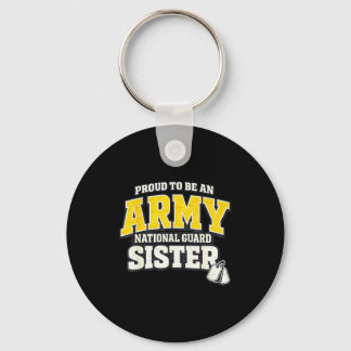 Stolze Army National Guard Schwester Militärfamili Schlüsselanhänger
