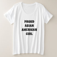 Stolze Asiatische Amerikanische Girl-Moderne Typog