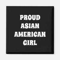 Stolze Asiatische Amerikanische Girl-Moderne Typog