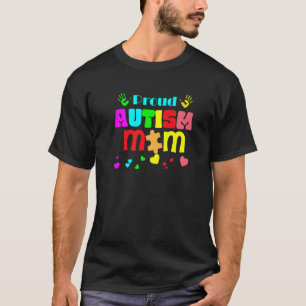 Stolze Autism Mom Unterstütze Autistischen Autism T-Shirt
