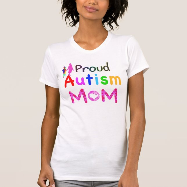 Stolze Autismus-Mama T-Shirt (Vorderseite)