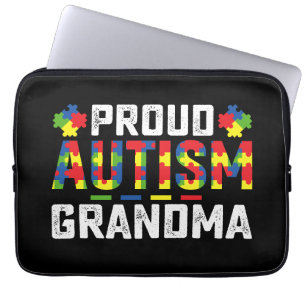 Stolze Autismus-Oma-Aufklärung Autistische Familie Laptopschutzhülle