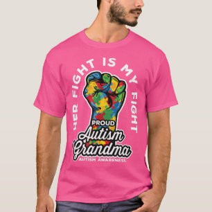Stolze Autismus-Oma Ihr Kampf ist mein Kampf Unter T-Shirt