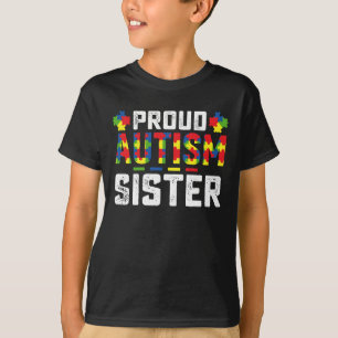 Stolze Autismus-Schwester-Bewusstsein Autistische  T-Shirt