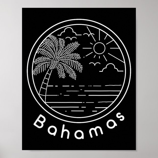 Stolze Bahamas Bahamaer Flagge Geschenk Design Ide Poster (Vorne)