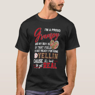 Stolze Baseball-Grampy-Baseball-Familie passt 1 T-Shirt