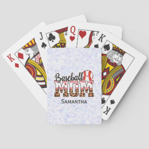 Stolze Baseball-Mom - Spieltags-Enthusiastin Spielkarten