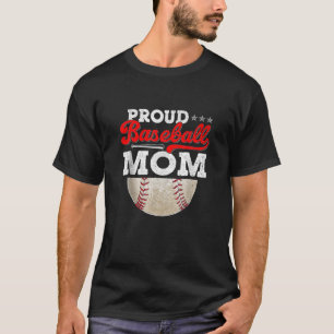 Stolze Baseball-Mutter Muttertag Ball Vintage-Spie T-Shirt