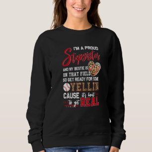 Stolze Baseball-Stiefschwester Baseball-Familie pa Sweatshirt