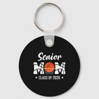 Stolze Basketball-Mutter eines Seniors im Abschlus Schlüsselanhänger
