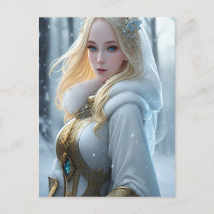 Stolze Befürworter der Schneetage Postkarte