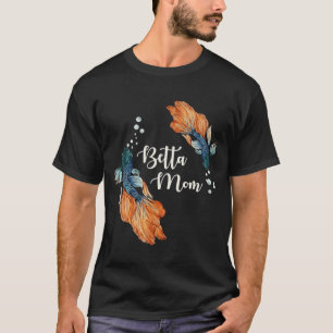 Stolze Betta-Mutter Siamesischer Kampffisch Aquare T-Shirt