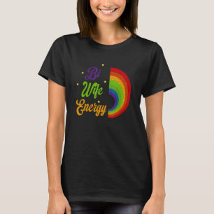 Stolze Bi-Ehefrau Energie LGBTQ Retro Vintage Rege T-Shirt