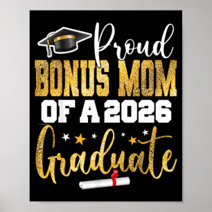 Stolze Bonus-Mama-Klasse 2026 Illustration Poster