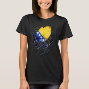 Stolze bosnische Wurzeln tornierten Bosnien und He T-Shirt
