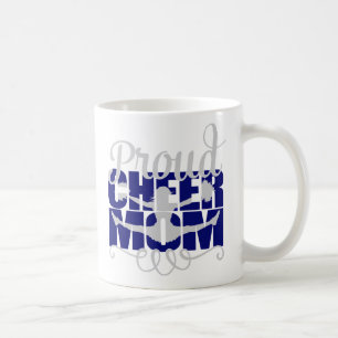 Stolze Cheer-Mom in Blau Tasse