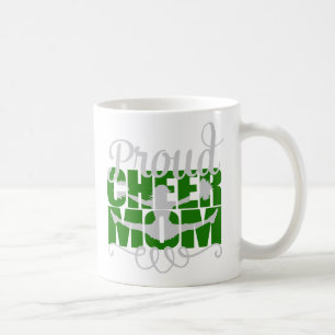 Stolze Cheer-Mom in Grün Tasse
