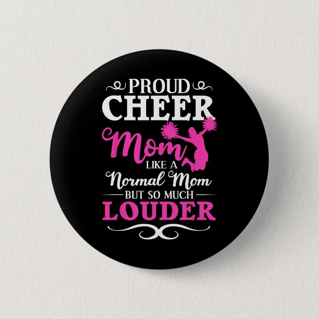 Stolze Cheer-Mutter Cheerleading-Expert-Training C Button (Vorderseite)