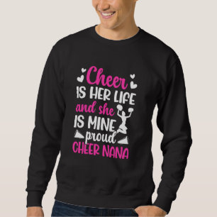 Stolze Cheer-Oma Cheerleading-Oma Einer Cheerleade Sweatshirt